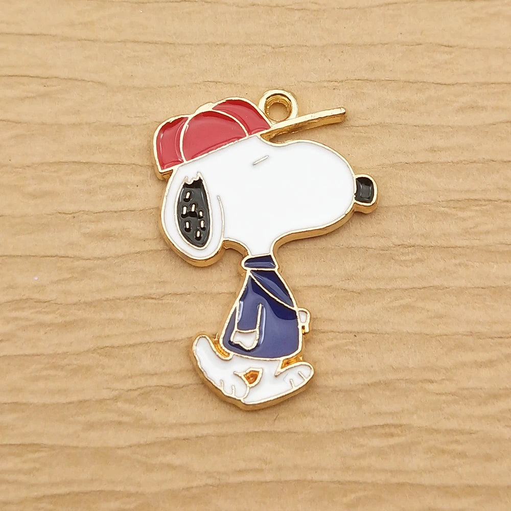 10 Stück Anime Cartoon Charm Schmuck Zubehör Diy Herstellung Emaille Halskette Armband Schlüsselanhänger Anhänger Handwerk Legierung Metall vergoldet