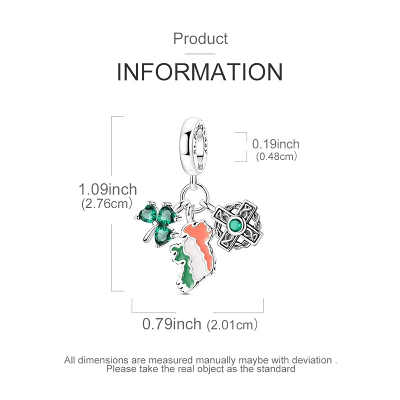Neu im 925er-Sterlingsilber, grüne Charms, Perlen, Frosch, Kleeblatt, Schildkröte, Anhänger, Schmuck, passend für Original-925-Armbänder für Frauen, DIY-Geschenk