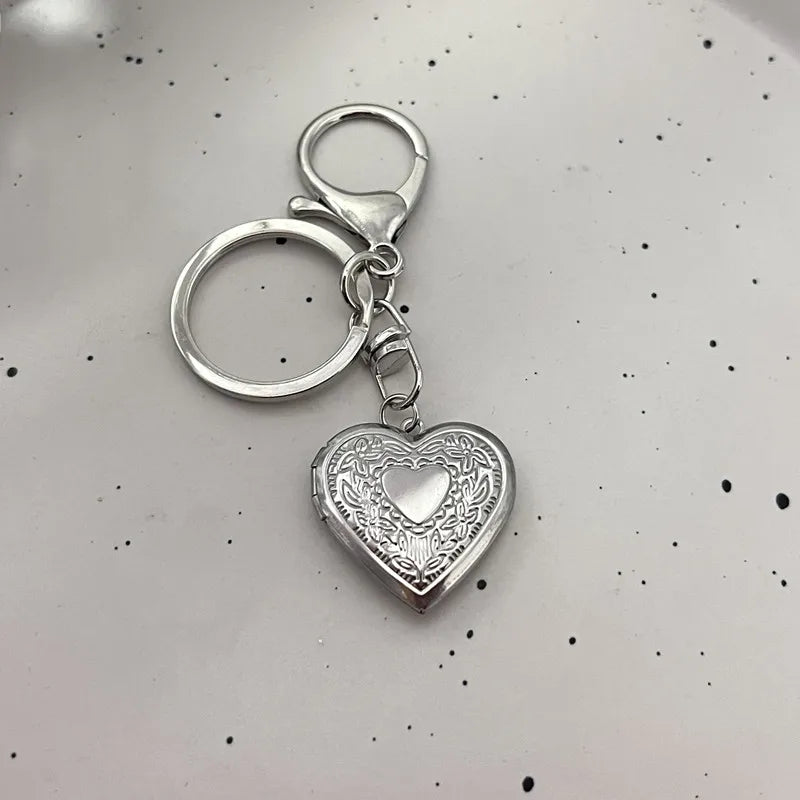 Fotorahmen Herz Medaillon Schlüsselanhänger y2k Handgefertigte herzförmige kleine Box Märchen Schlüsselanhänger Geschenk für Sie