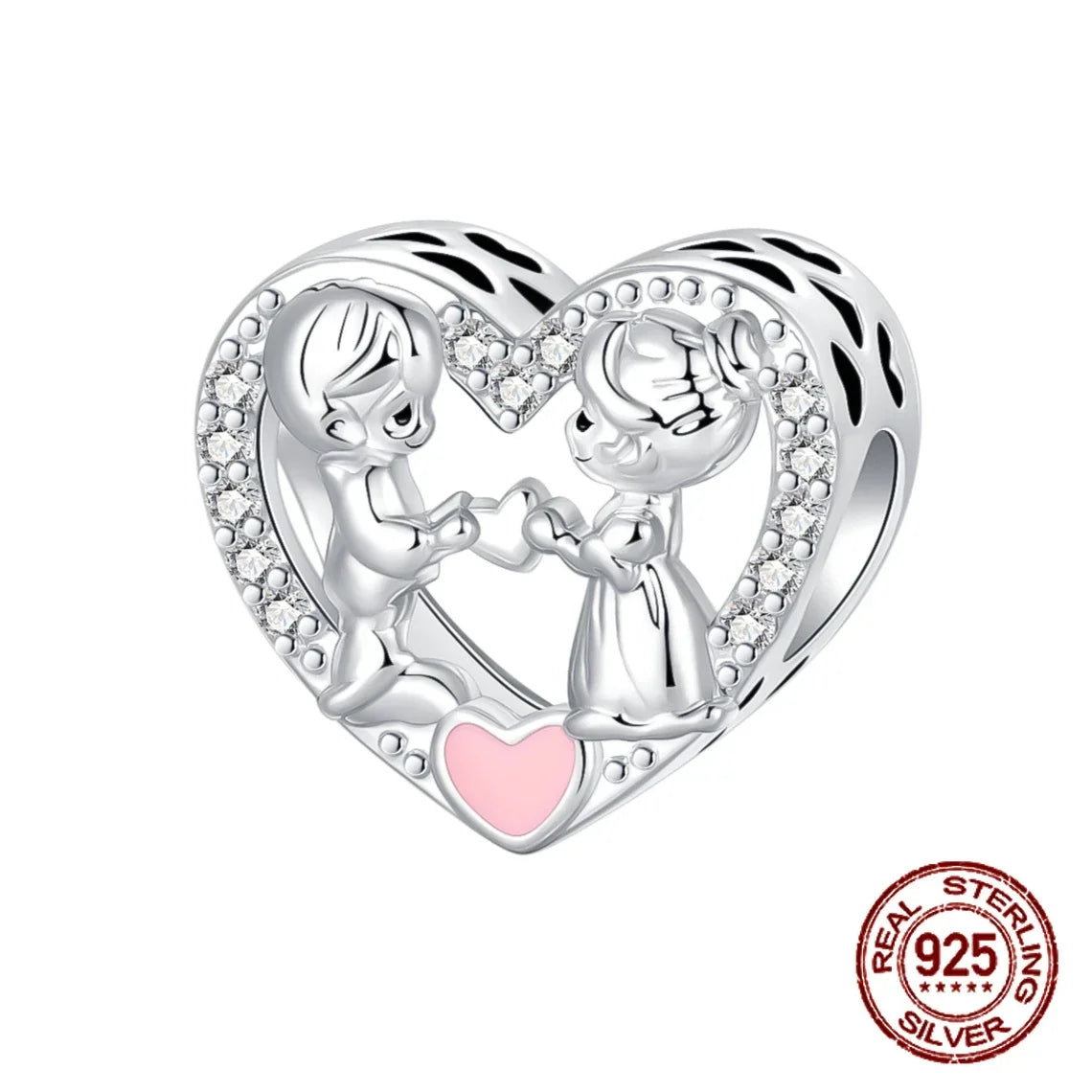 925 Sterling Silber Baum Blume Liebe für immer Familie Bead Pandent Charm Fit 4 MM Loch Durchmesser Armband DIY Bead Frau schmuck Geschenk