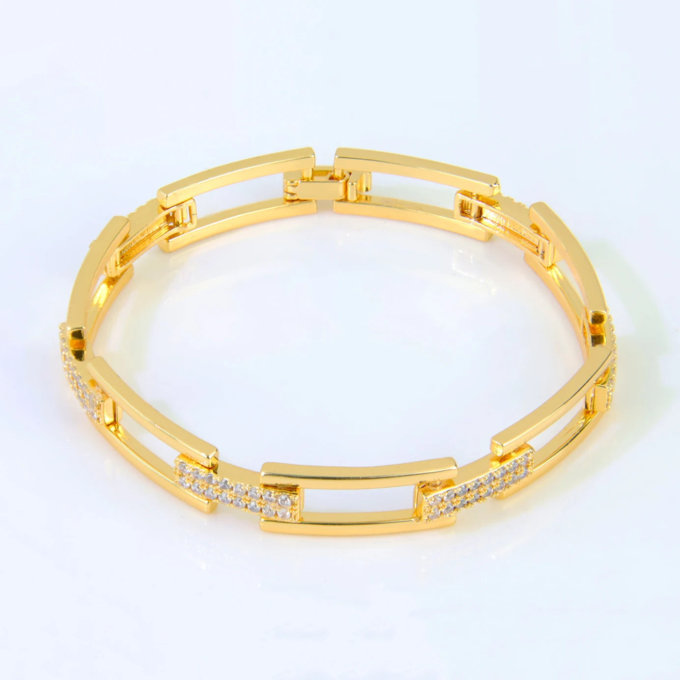 Dubai Mode Geometrische Armband 21k Gold Überzogene Arabisch Muslimischen Braut Manschette Armreifen Türkische Frauen Vintage Hochzeit Schmuck