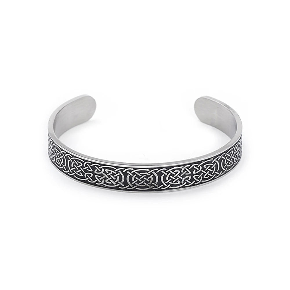 Mode Vintage 316L Edelstahl Viking Rune Armband Männer und Frauen Dominierenden Öffnung Armbänder Biker Amulett Schmuck Geschenke