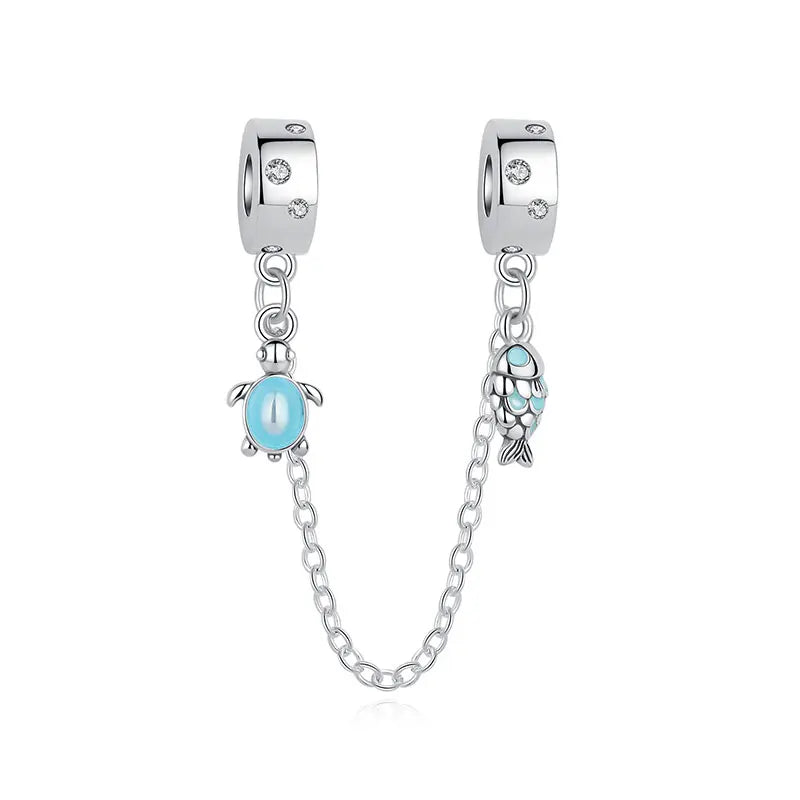 Original 925 Sterling Silber Charms Meeresschildkröte Anhänger Kristall Perlen Fit Marke Armbänder Halsketten Diy Schmuck Für Frauen