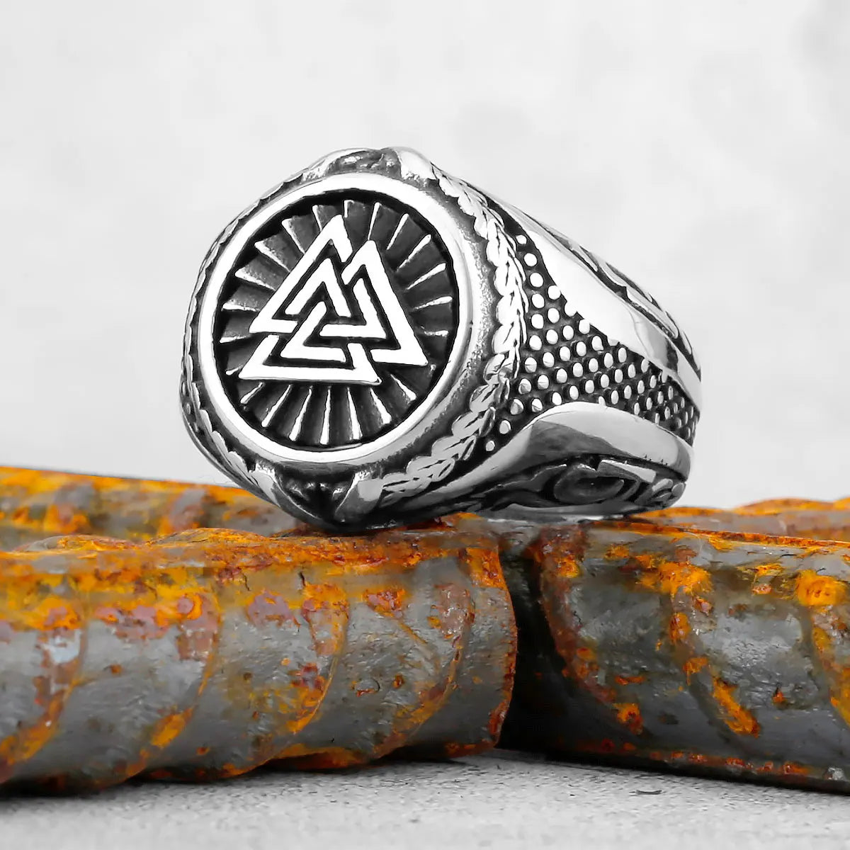 Vintage Edelstahl Wikinger Amulett Ring Nordischer Kompass Runen Männer und Frauen Ringe Teenager Multi Style Schmuck Freund Geschenk