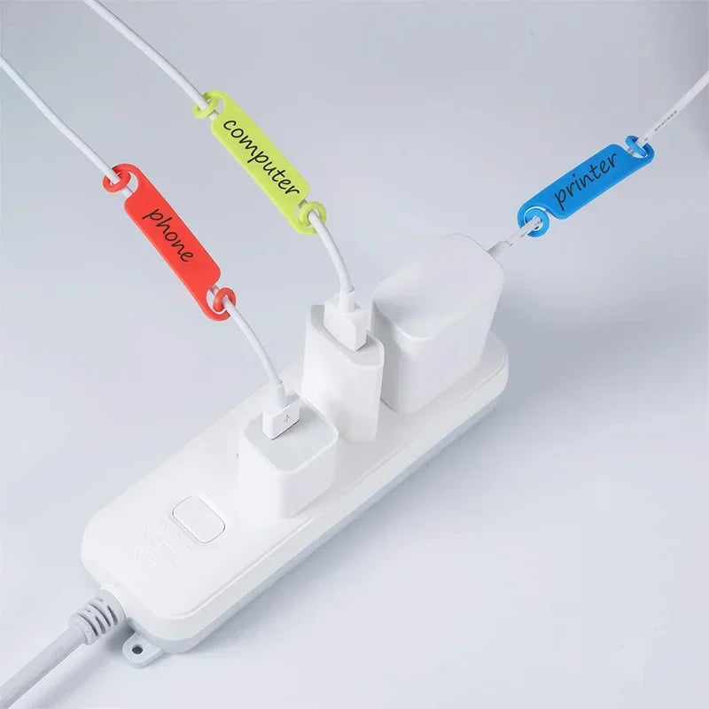 Kabel management Farb markierungen Draht identifikation etiketten Kunststoff flansche Kabelbinder Kabel Draht organisator befestigt 10/20-teilige Fixierungen