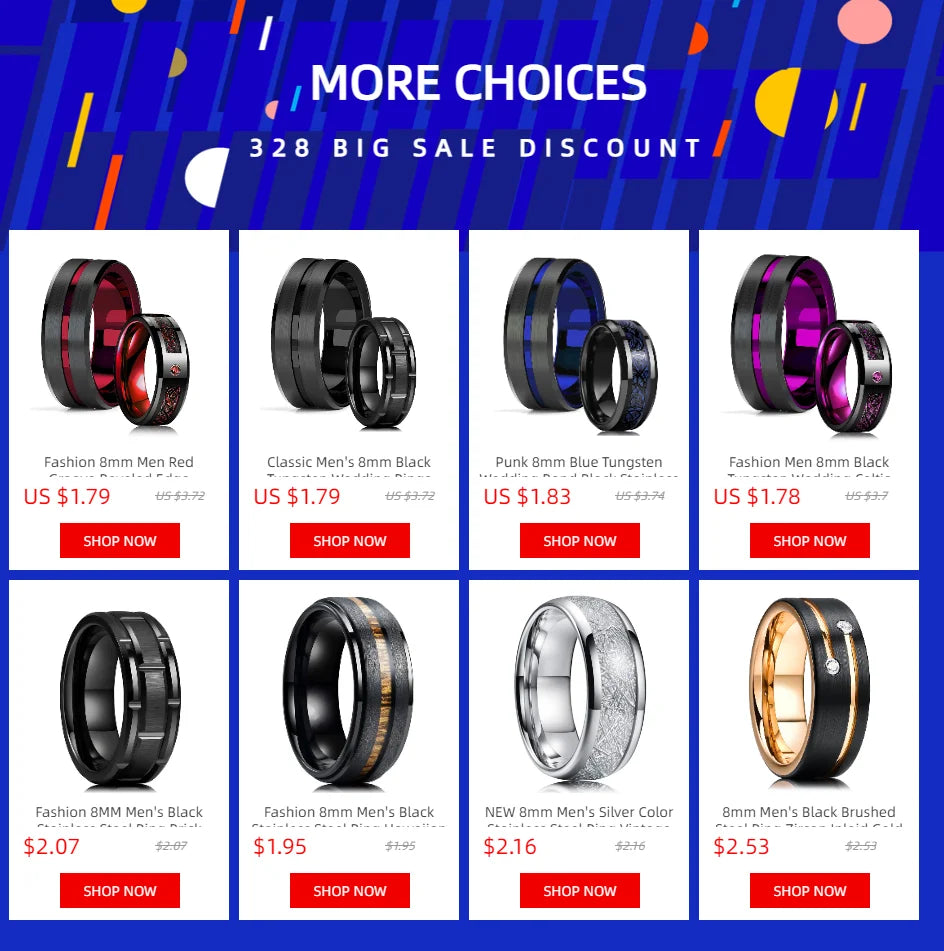 Moderne 8mm Schwarz Titan stahl Ringe für Männer Frauen Nut Facetten Edelstahl Männer Ring Hochzeit Band schmuck Großhandel