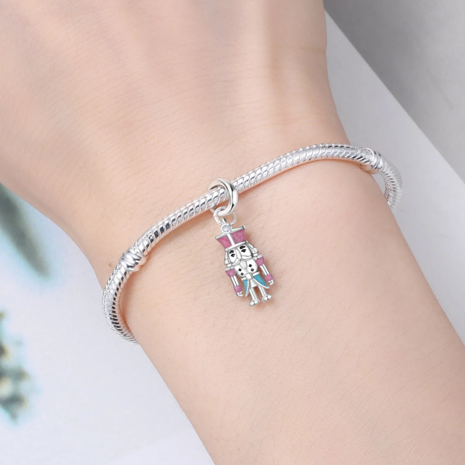 Original S925 Sterling Silber Märchen Der Nussknacker Charms Perlen Fit Armbänder Halskette DIY Party Geschenke Schmuck Zubehör