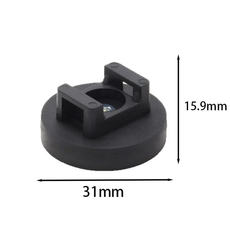 2/4/8 stücke Starke Gummi Magnet basis Feste Kabelbinder Halter Sattel Geformt Mit Kabelbinder Clips Kabel Schnallen rohr Montage Halter
