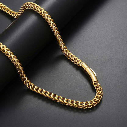 Hip Hop Schmuck pvd plattiert Herren 6mm Edelstahl Franco Seil Kette Halskette 16-26 "für Männer Frauen Geschenk