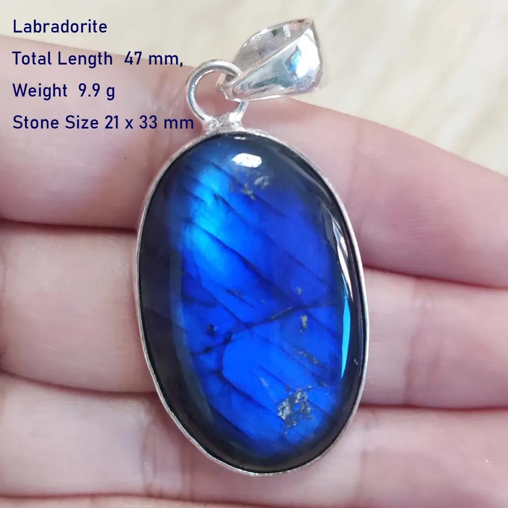 Echter Labradorit Anhänger Damen Schmuck Geschenk