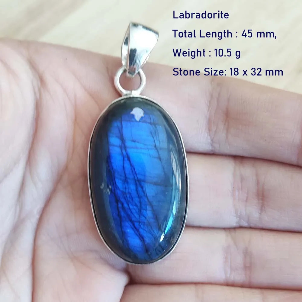 Echter Labradorit Anhänger Damen Schmuck Geschenk