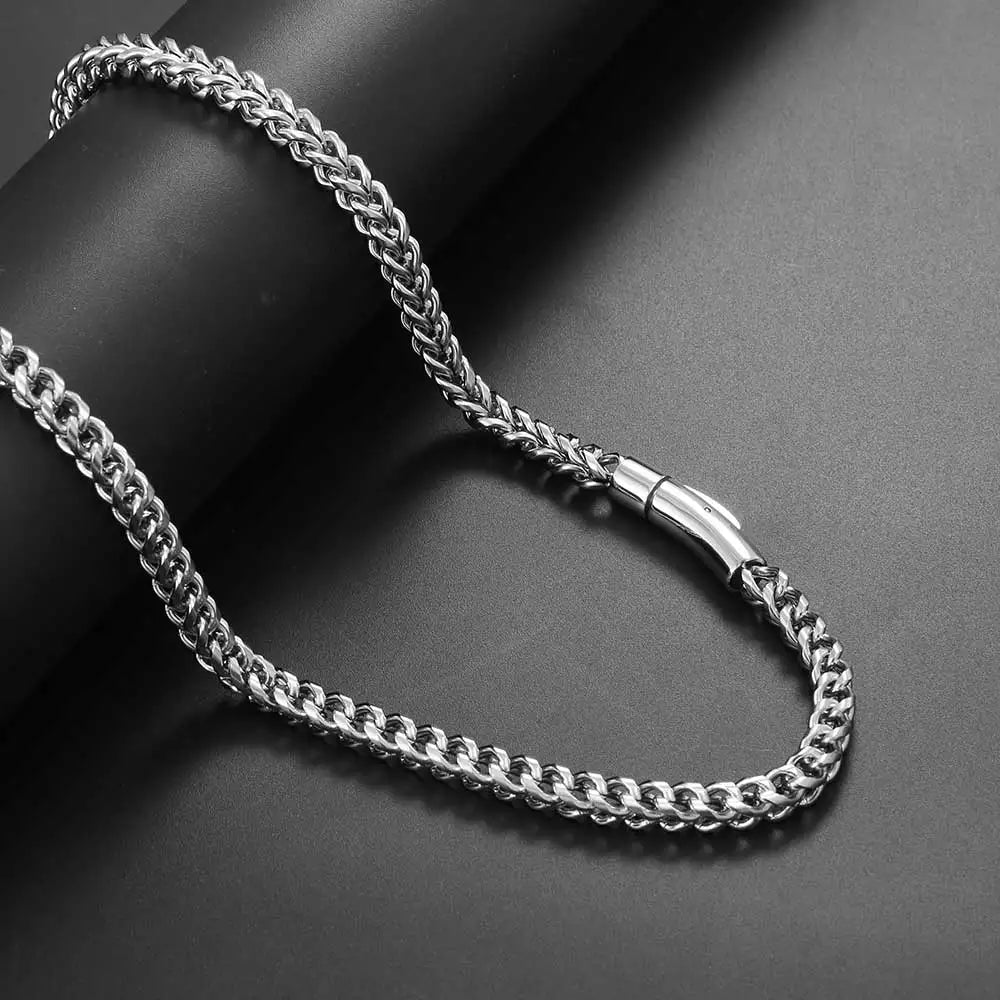 Hip Hop Schmuck pvd plattiert Herren 6mm Edelstahl Franco Seil Kette Halskette 16-26 "für Männer Frauen Geschenk