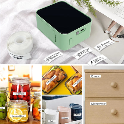 Marklife P15 Mini-Etikettendrucker, tragbarer thermischer Bluetooth-Klebepapierdrucker, Aufkleberhersteller, tintenlose Etikettenetikettiermaschine