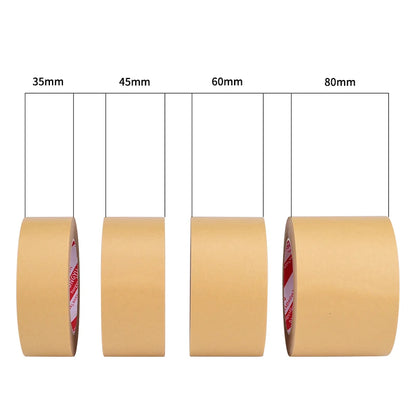 Hochwertiges Kraftpapierband – selbstklebend, 50 m, starke Verklebung, biologisch abbaubares Verpackungsband für den täglichen Gebrauch im Büro, braun