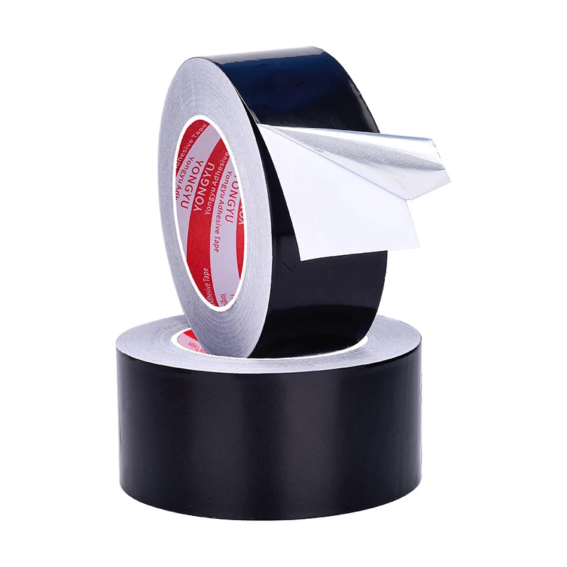 Schwarzes, langlebiges Aluminiumfolienband – wasserdichtes, selbstklebendes Reparaturband für Badewannen, Duschen, Toiletten, Küchen, Waschbecken und Wände