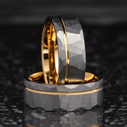 Wolframcarbid-Ring für Herren, Anillos Bague Homme, Pareja de Sundae, Modeschmuck, Eheringe, individuelle Verlobungsringe