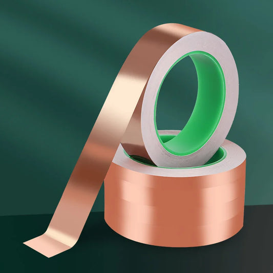 Doppelseitig leitfähiges Kupfer folien band für emi rf-Abschirm kreise repariert 0,06mm hoch klebendes selbst klebendes bieg bares Klebeband