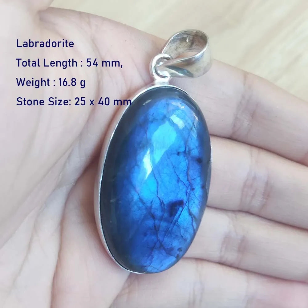 Echter Labradorit Anhänger Damen Schmuck Geschenk
