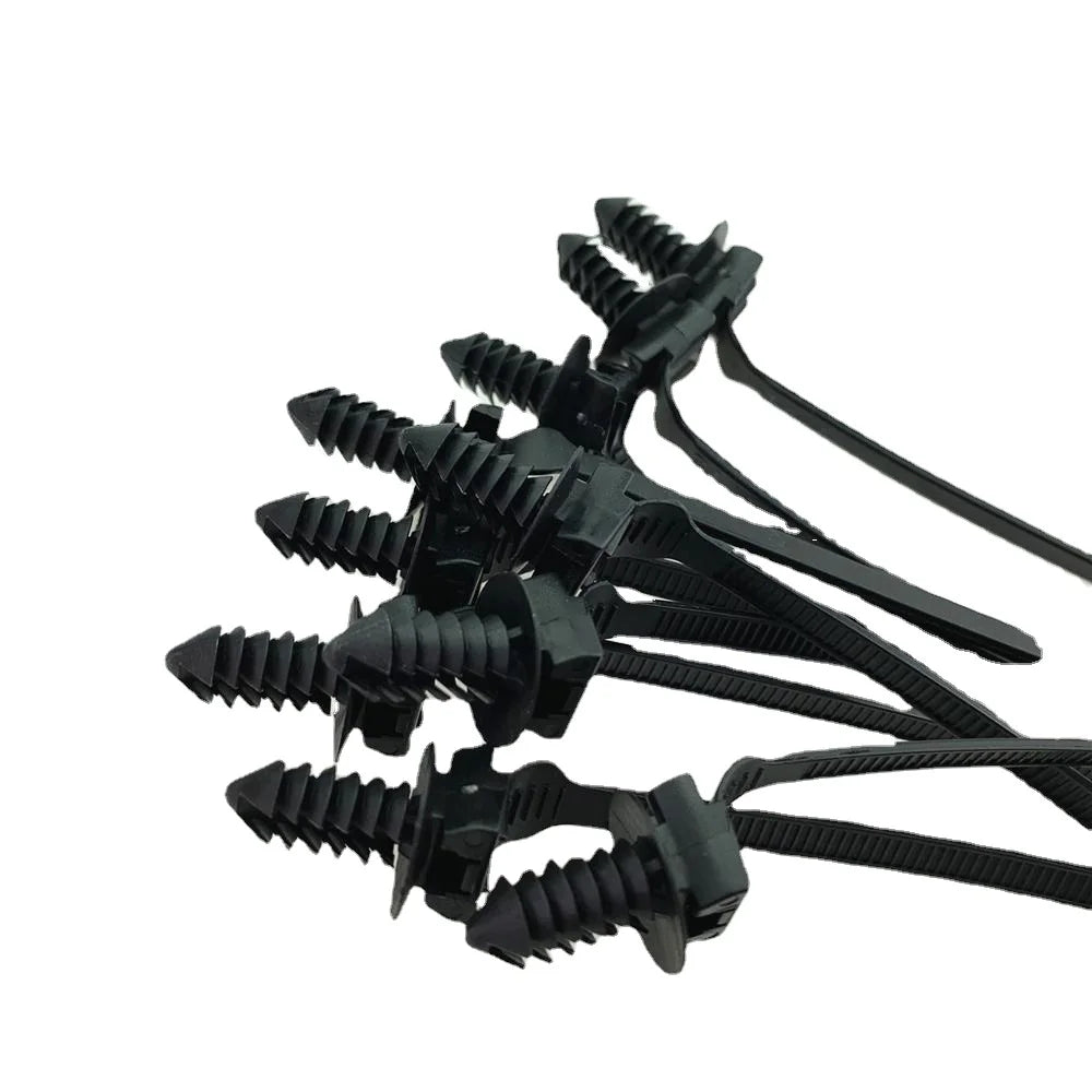 Auto große LKW-Träger Blechs chnalle abnehmbare Nylon Kabelbinder Kabelbinder mit Blech befestigungs sitz Dicke 3mm