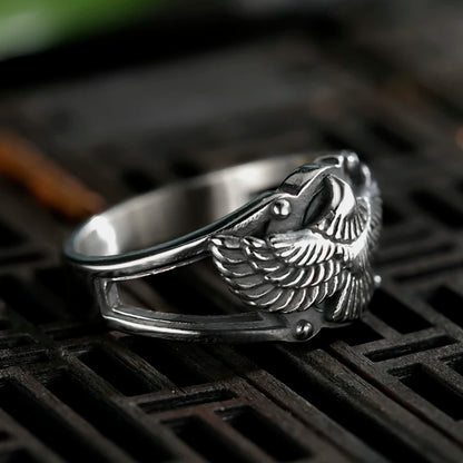Edelstahl Männer Tier Ringe Fliegenden Adler Punk Rock Persönlichkeit für Männliche Freund Schmuck Kreativität Geschenk Anel Großhandel