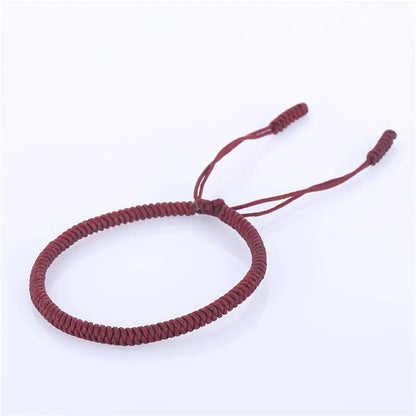 Multicolored Thread Bracelet, Tibetan Buddhism, Love, Lucky Charm, Tibetan Bracelets and Bangles for Women and Men, Handmade Knotted Rope