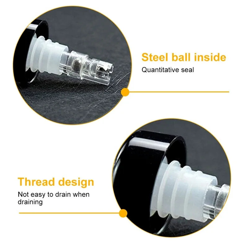 30 ml Kunststoff Schnaps Ausgießer Olivenöl Wein Flasche Ausgießer Stecker Stopper Kork Wein Spender Auslaufsicher Bar Liefert