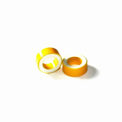 KT106-26 Eisen pulver kerne T106-26 OD * ID * HT 27*14*11,5mm 93nH/N2 75ue eisen staub Ferrit Ringkern ringkern gelb weiß AG