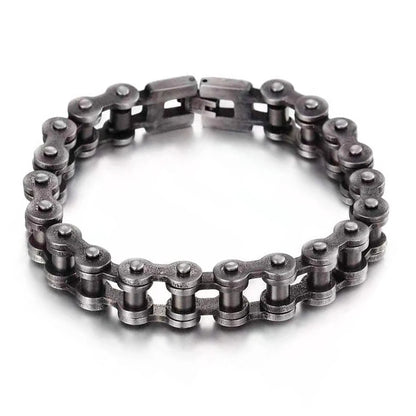 Retro Schwere Bürste Edelstahl Motorrad Kette Armband 11/13 MM Breite Herren Frauen Bike Biker Armbänder Hip-Hop Schmuck 19-23 cm