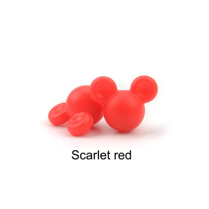 LOFCA Silikonperlen Mausperlen 20 teile/los Lebensmittelqualität Silikonperlen Bunte Kauhalskette Armband Armreif Schmuckherstellung
