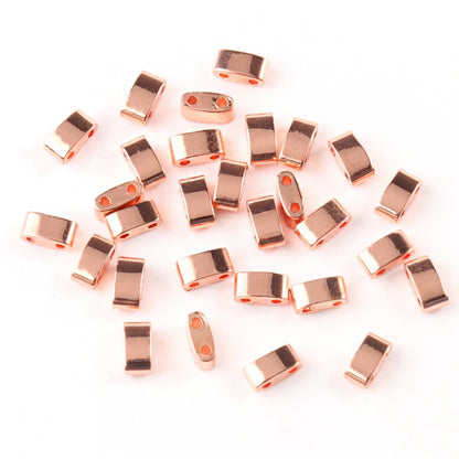 Natürliche Stein Zwei Loch Hämatit Stein Mineral Lose Spacer Perlen Für Schmuck Handgemachte Diy Armband Halskette Ohrringe Tila