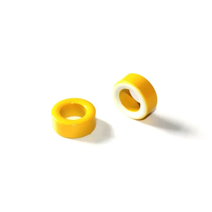 KT106-26 Eisen pulver kerne T106-26 OD * ID * HT 27*14*11,5mm 93nH/N2 75ue eisen staub Ferrit Ringkern ringkern gelb weiß AG