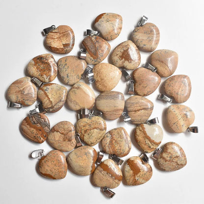 Großhandel 50 teile/los Mode 20mm herz naturstein amazonit charms anhänger für schmuck machen Kostenloser versand