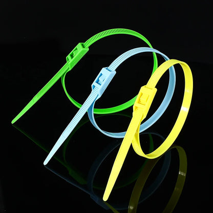100 Pcs von Self-locking Kunststoff Nylon Krawatte Farbe 8*350 Kabelbinder Befestigungs Ring Kabelbinder Nylon kabel Krawatte kinder paradies