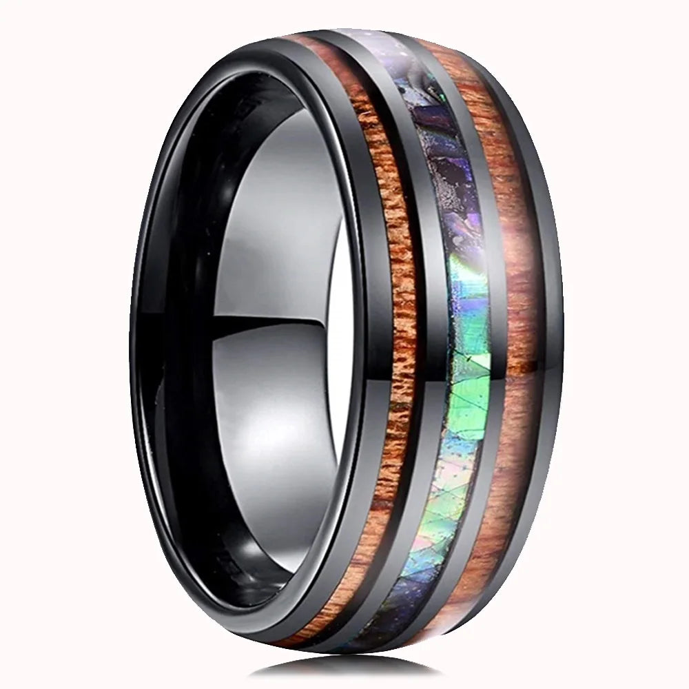 Mode Wikinger Baum des Lebens Edelstahl Abalone Muschel ringe für Männer Odin Norse Wikinger Runen ringe Retro Amulett Schmuck Geschenk