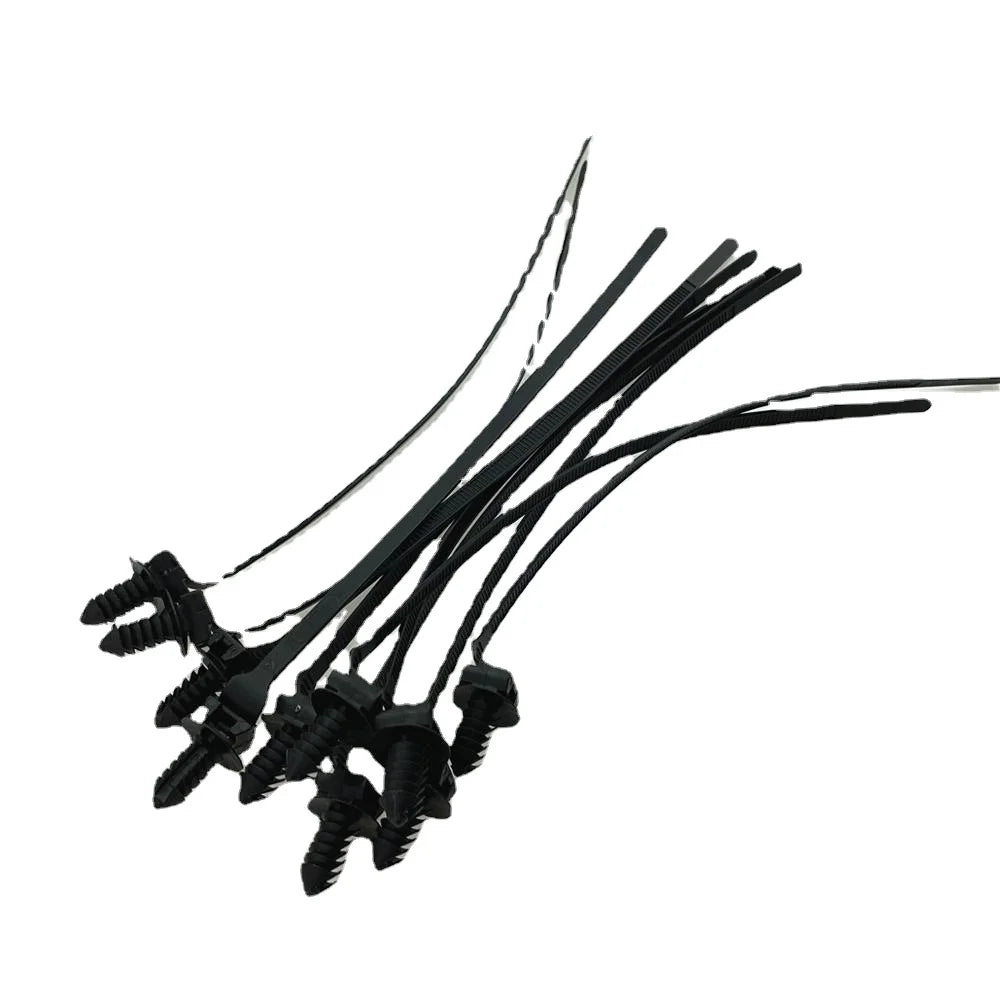 Auto große LKW-Träger Blechs chnalle abnehmbare Nylon Kabelbinder Kabelbinder mit Blech befestigungs sitz Dicke 3mm