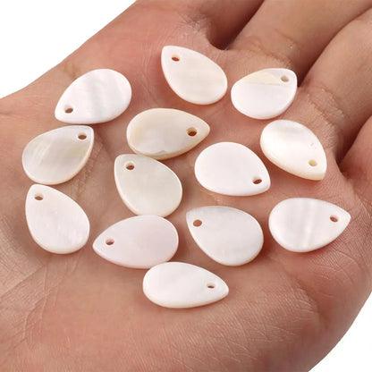 Weißer Stern, rund, Perlmutt-Muschel-Charms, natürliche Muschel-Halsketten-Anhänger für Schmuckherstellung, DIY-Ohrring-Zubehör, 30 Stück