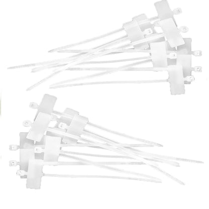 100 Stück Kabelbinder zum Schreiben von Draht, Stromkabel, Etiketten, Markierungsetiketten, Nylon, selbstsichernde Krawatte, Netzwerkkabel, Markierungskabel, Drahtband, Reißverschluss