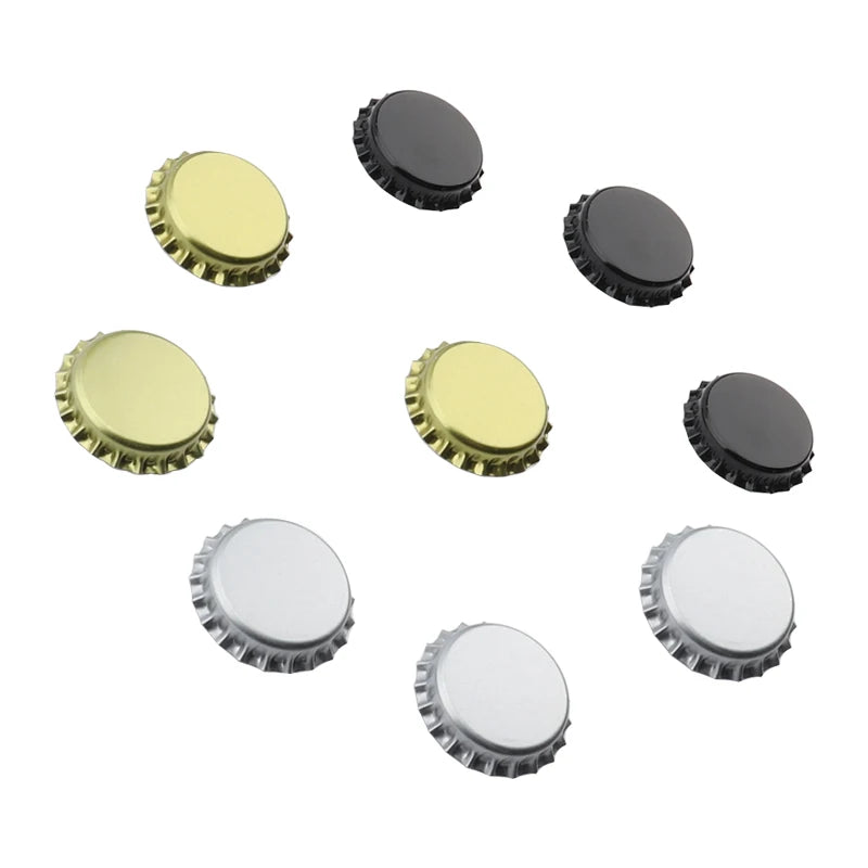 Manueller Flaschen verschluss 100 Kronen kappen Kit Homebrew Crown Capper 3 verschiedene Farben 26 mm Kronkorken Flaschen versch ließ maschine