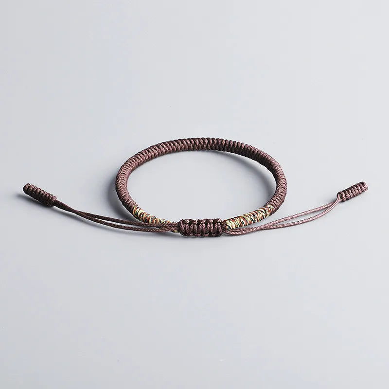 Multicolored Thread Bracelet, Tibetan Buddhism, Love, Lucky Charm, Tibetan Bracelets and Bangles for Women and Men, Handmade Knotted Rope