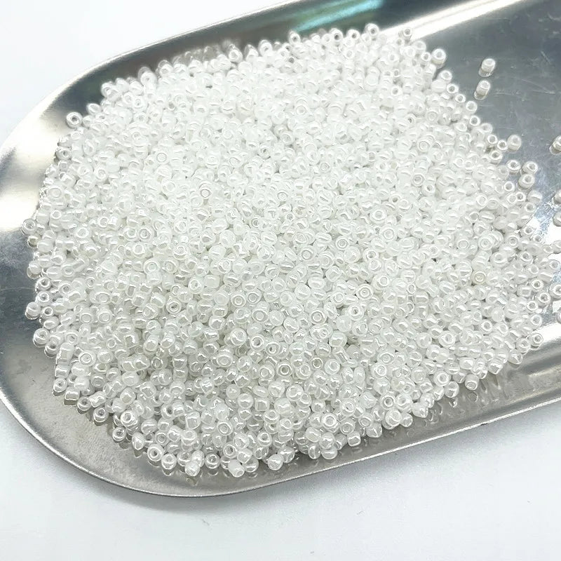 Neue 450 gr/beutel 2mm 3mm 4mm Wirkung der Creme Charme Tschechische Glas Seed Perlen für Schmuck, der DIY Handgemachte Armband Zubehör