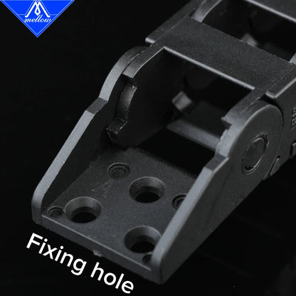Mellow Hohe Qualität Nylon 250-350mm VORON 2,4 Kabel Ketten Set schwarz Openning Typ Draht Ketten Für 3D drucker