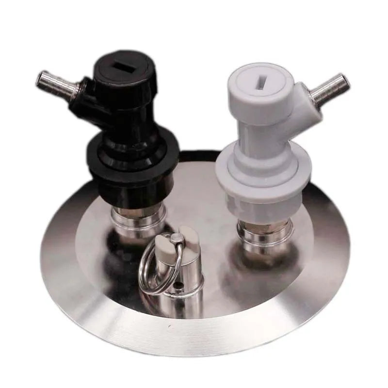 4 "Tri Clamp (119mm OD) ball Lock Konvertieren Deckel mit Gas Post Bier Post PRV 60cm Silikon Schlauch Homebrew Fass Ausrüstung