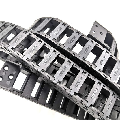 YCHEN 1 Meter 10x11mm 10x15mm 10x20mm 10x30mm Kabelschleppkette für den Außenbereich, Öffnungstanks, Getriebe, Schleppleine