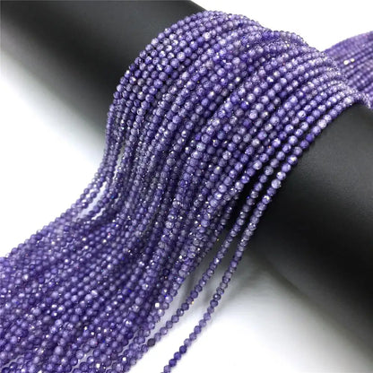 Natürliche Zirkonperlen 2, 3, 4 mm winziger Stein, lose Distanzperlen für Halskette, Armbänder, Zubehör, Schmuckherstellung, 39,9 cm Strang