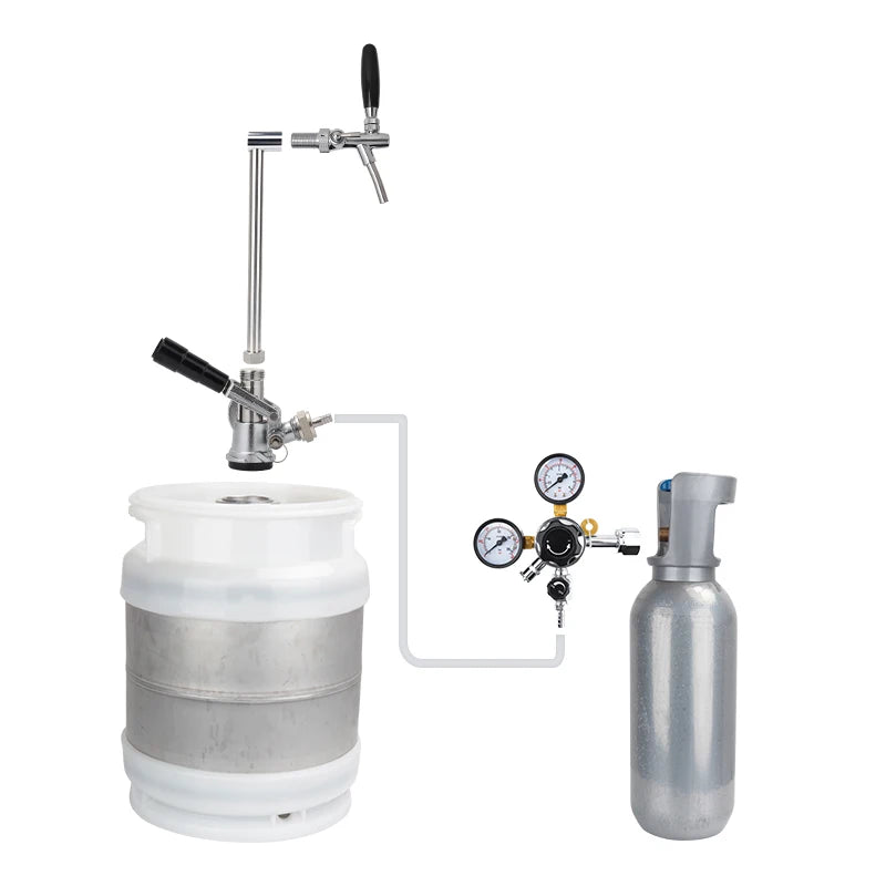 Vertikaler Bierhahn-Stangenfass-Kupplungs adapter mit verstellbarem Bierhahn, einfacher Bierturm mit G5/8-Gewinde für Ballschloss-Fass party