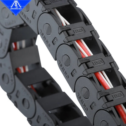 Mellow Hohe Qualität Nylon 250-350mm VORON 2,4 Kabel Ketten Set schwarz Openning Typ Draht Ketten Für 3D drucker