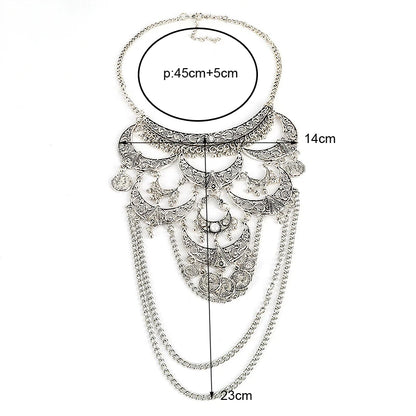 Collares Boho Maxi Choker Collier Femme Halskette Geometrische Kette Münze Vintage Colar Aussage Böhmische Halskette Frauen Schmuck