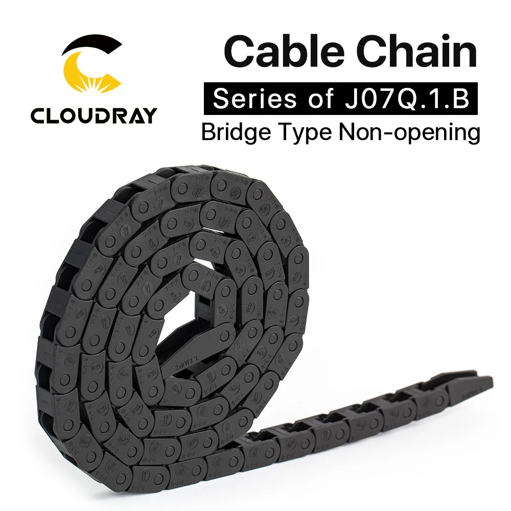 Cloudray Kabel Ketten 7*7mm Brücke Typ Nicht-Öffnung 1 Meter Kunststoff-schleppleine Übertragung Drag Kette für maschine