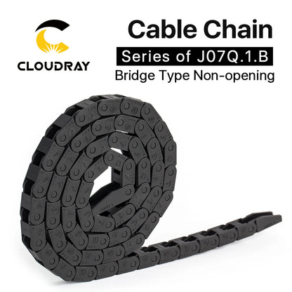 Cloudray Kabel Ketten 7*7mm Brücke Typ Nicht-Öffnung 1 Meter Kunststoff-schleppleine Übertragung Drag Kette für maschine
