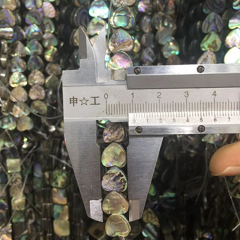 10 teile/paket 10/12/15mm Natürliche Herz Form Abalone Perle Shell Perlen Für Modeschmuck, Die Entdeckungen DIY Halskette Armband